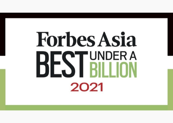 Mega features in Forbes Asia’s best under a billion 2021