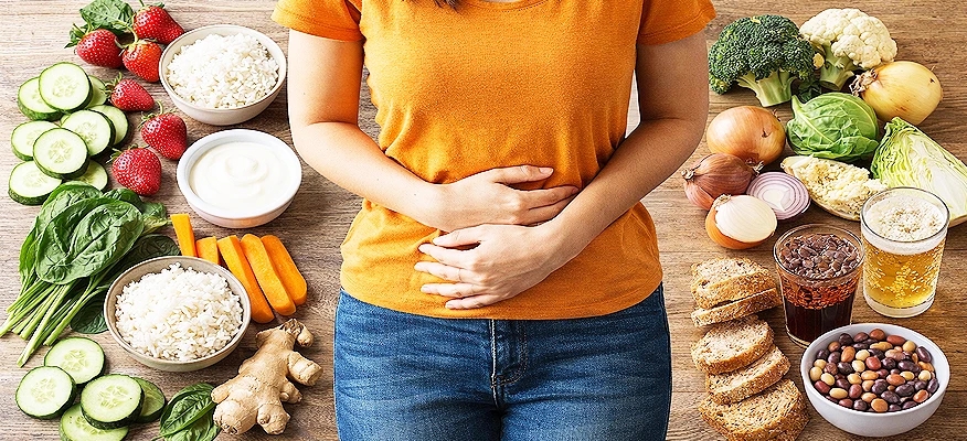 Gas-forming foods that cause gas and bloating in the digestive system