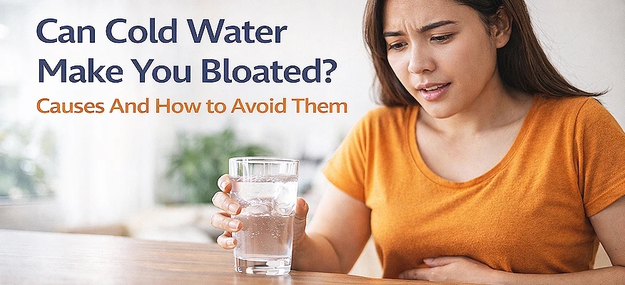 Can cold water make you bloated and affect digestion